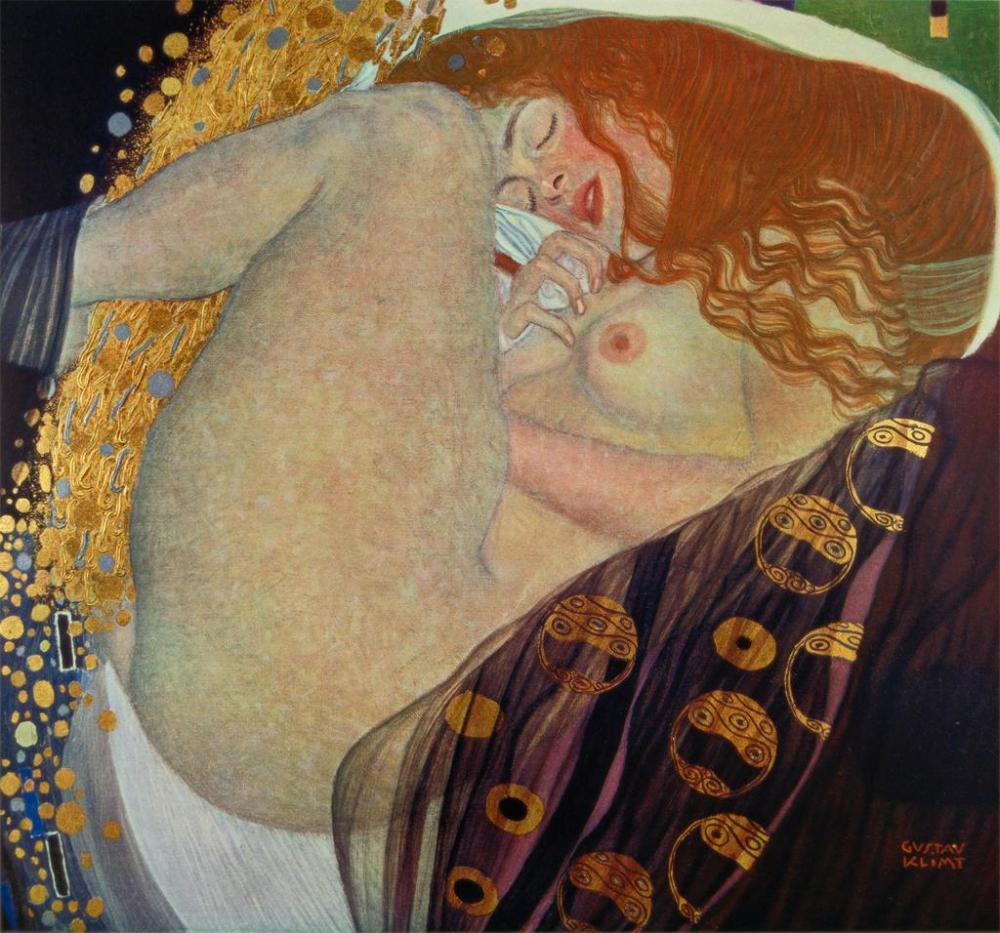 gustav-klimt-danae